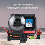 Insta360 One R 全景相機鏡頭保護玻璃蓋，附框架，適用 Insta360 One R