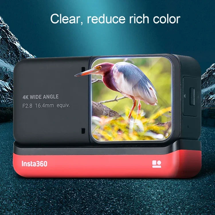 Insta 360 One R 4K 鏡頭 + LCD 顯示螢幕鋼化玻璃保護膜，適用 Insta 360 One R 4K