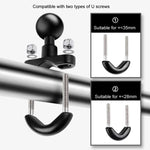 9公分連接桿 20mm 球頭摩托車把手固定支架，附三腳架轉接器及螺絲，適用 GoPro、Insta360、DJI 及其他運動相機，9.5公分連接桿支架