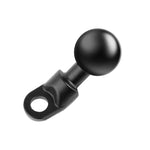 25mm 球頭摩托車後視鏡螺絲孔固定支架，適用 GoPro、Insta360、DJI 及其他運動相機，25mm 球頭 1cm 螺絲孔