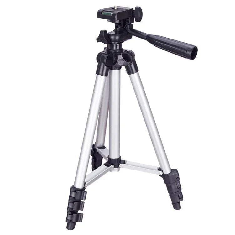 3120 直播三腳架 4 段折疊腳鋁合金三腳架，配 U 型立體三腳架頭，適用於單眼及數位相機，可調高度：34-103cm，3120 銀色，3120 黑色