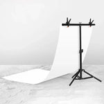 70x75cm T 型攝影棚背景支架支撐架橫桿套件，附夾子，不含背景布，70x75cm