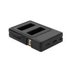 LCD 螢幕雙電池充電器，顯示充電容量，適用 GoPro HERO9 Black / HERO10 Black，顯示充電容量