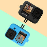 GoPro HERO10 Black / HERO9 Black 矽膠保護套，附手腕帶與鏡頭蓋，適用 GoPro HERO10 Black