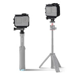 適用於GoPro HERO10 Black / HERO9 Black的塑膠框架保護殼，含底座扣和長螺絲，塑膠框架
