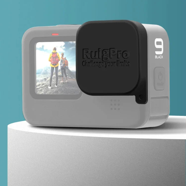 RUIGPRO適用於GoPro HERO10 Black / HERO9 Black的軟橡膠防刮相機鏡頭保護蓋，適用於GoPro HERO9 Black