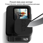 RUIGPRO適用於GoPro HERO10 Black / HERO9 Black的軟橡膠防刮相機鏡頭保護蓋，適用於GoPro HERO9 Black
