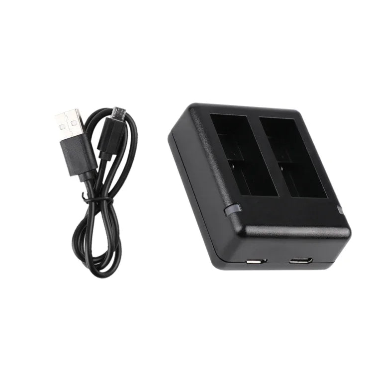 帶線和指示燈的USB雙電池充電器，適用於GoPro HERO9 Black / HERO10 Black / HERO11 Black / HERO12 Black，適用於GoPro HERO9 Black