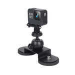 汽車吸盤安裝支架，適用於GoPro Hero11 Black / HERO10 Black / HERO9 Black / HERO8 Black /7 /6 /5 /5 Session /4 Session /4 /3+ /3 /2 /1，Xiaoyi及其他運動相機，尺寸：M，尺寸：M