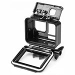 50米防水外殼保護殼，附扣環基本安裝座及螺絲，適用於 GoPro HERO10 Black / HERO9 Black，50米防水殼