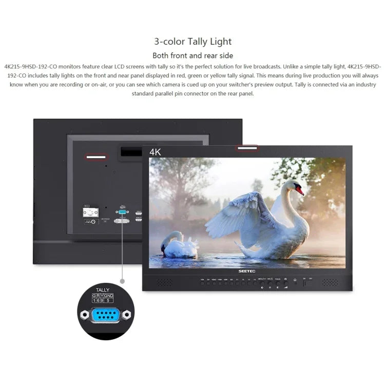 SEETEC 4K215-9HSD-CO 1920x1080 21.5 吋 SDI / HDMI 全高清導演盒攝影機現場監視器，4K215-9HSD-CO
