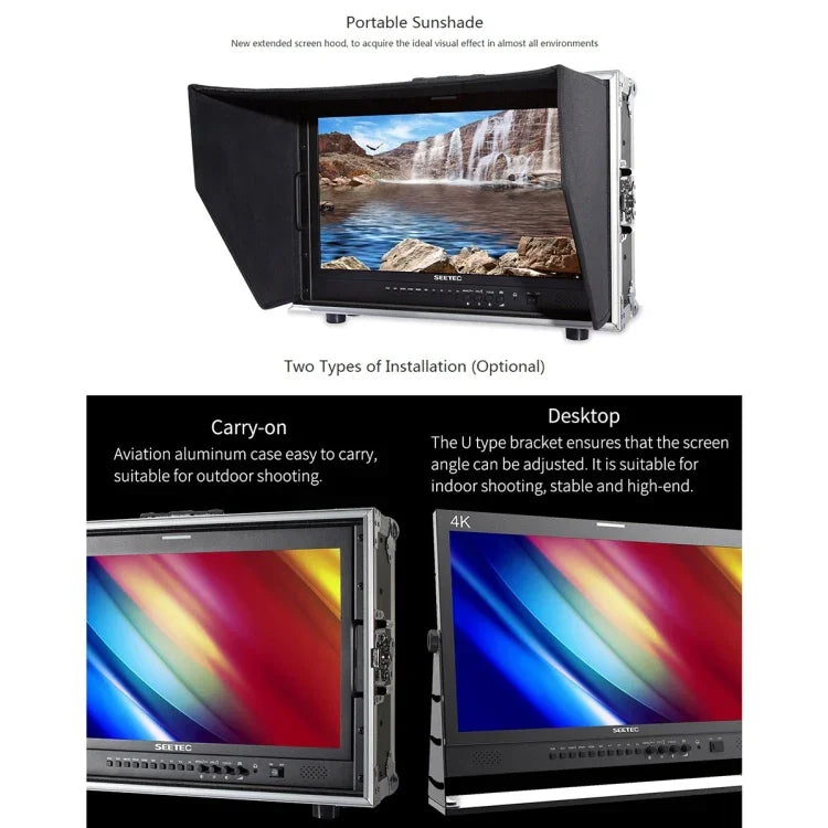 SEETEC 4K215-9HSD-CO 1920x1080 21.5 吋 SDI / HDMI 全高清導演盒攝影機現場監視器，4K215-9HSD-CO