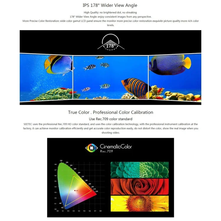 SEETEC 4K215-9HSD-CO 1920x1080 21.5 吋 SDI / HDMI 全高清導演盒攝影機現場監視器，4K215-9HSD-CO
