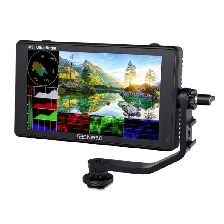 FEELWORLD LUT6 1920x1080 2600 尼特 6 吋 IPS 螢幕 HDMI 4K 觸控控制攝影機現場監視器，LUT6