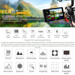FEELWORLD LUT6 1920x1080 2600 尼特 6 吋 IPS 螢幕 HDMI 4K 觸控控制攝影機現場監視器，LUT6