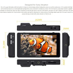FEELWORLD LUT6 1920x1080 2600 尼特 6 吋 IPS 螢幕 HDMI 4K 觸控控制攝影機現場監視器，LUT6