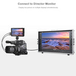 FEELWORLD LUT6S 1920x1080 2600 尼特 6 吋 IPS 螢幕 HDMI 4K 觸控螢幕 SDI HDI 攝影機現場監視器，LUT6S