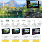 FEELWORLD LUT6S 1920x1080 2600 尼特 6 吋 IPS 螢幕 HDMI 4K 觸控螢幕 SDI HDI 攝影機現場監視器，LUT6S