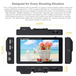 FEELWORLD LUT6S 1920x1080 2600 尼特 6 吋 IPS 螢幕 HDMI 4K 觸控螢幕 SDI HDI 攝影機現場監視器，LUT6S