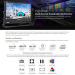 SEETEC P133-9HSD 1920x1080 13.3 吋廣播級全高清媒體電影攝影機現場監視器，P133-9HSD