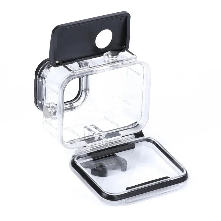 45米防水外殼保護殼，附扣環基本安裝座及螺絲，適用於 GoPro HERO10 Black / HERO9 Black，適用於 GoPro HERO9 Black