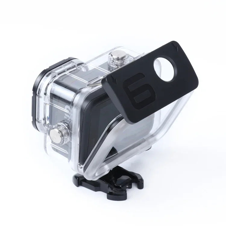 45米防水外殼保護殼，附扣環基本安裝座及螺絲，適用於 GoPro HERO10 Black / HERO9 Black，適用於 GoPro HERO9 Black