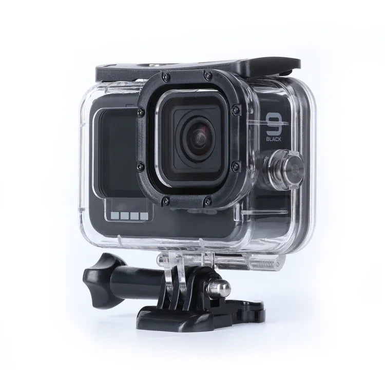 防震防塵外殼保護殼，帶充電孔及扣環基本安裝座及螺絲，適用於 GoPro HERO10 Black / HERO9 Black