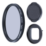 RUIGPRO 專業 52mm CPL 鏡頭濾鏡，附濾鏡轉接環及鏡頭蓋，適用於 GoPro HERO10 Black / HERO9 Black