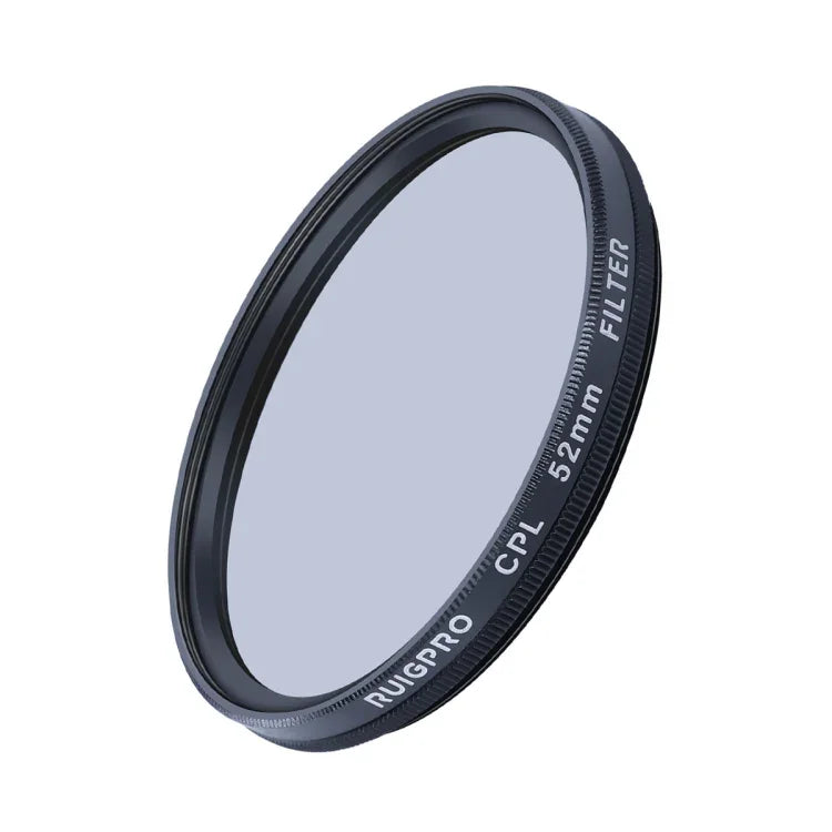 RUIGPRO 專業 52mm CPL 鏡頭濾鏡，附濾鏡轉接環及鏡頭蓋，適用於 GoPro HERO10 Black / HERO9 Black