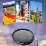 RUIGPRO 專業 52mm CPL 鏡頭濾鏡，附濾鏡轉接環及鏡頭蓋，適用於 GoPro HERO10 Black / HERO9 Black