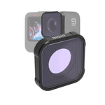 JSR KB 系列夜間光害減少鏡頭濾鏡，適用於 GoPro HERO13 Black /12 Black /11 Black /10 Black /9 Black，NIGHT