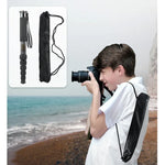 BEXIN P306C 便攜旅行戶外 DSLR 相機碳纖維獨腳架支架，P306C