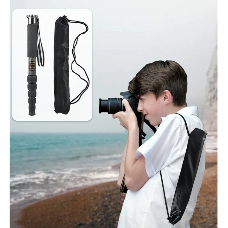 BEXIN P306C 便攜旅行戶外 DSLR 相機碳纖維獨腳架支架，P306C