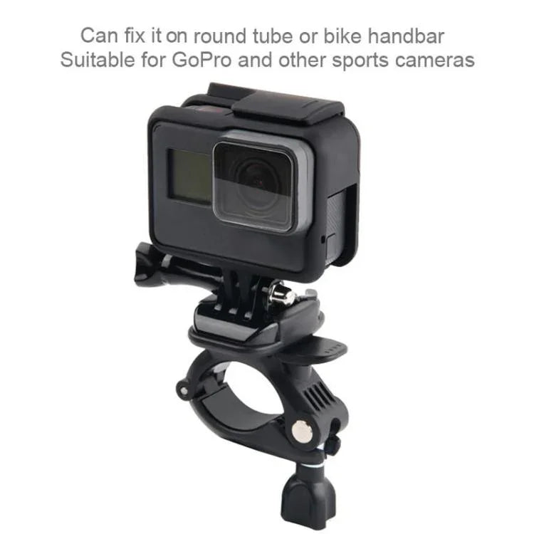 GP435 小型自行車摩托車把手固定支架，適用於 GoPro、Insta360、DJI 及其他運動相機，GP435