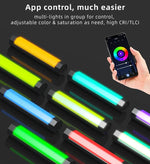 LUXCeO RGB 彩色攝影 LED 棒視頻燈 APP 控制 可調色溫 防水手持 LED 補光燈 含遙控器，P200 RGB