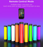 LUXCeO RGB 彩色攝影 LED 棒視頻燈 APP 控制 可調色溫 防水手持 LED 補光燈 含遙控器，P200 RGB