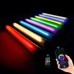 LUXCeO P7RGB Pro 彩色攝影 LED 棒視頻燈 APP 控制 可調色溫 防水手持 LED 補光燈 含遙控器，P7RGB Pro