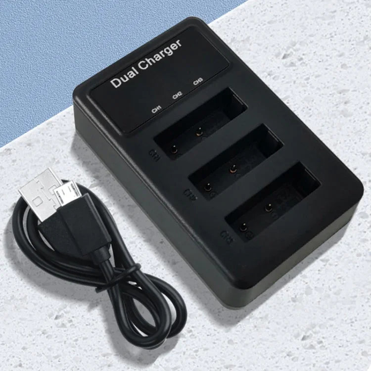 適用於 Sony NP-BX1 液晶顯示 USB 三槽充電器 附 USB 線，適用於 Sony NP-BX1（三槽）