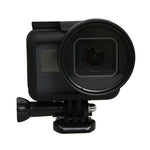 適用於 GoPro HERO5 運動攝影機專業 52mm 鏡頭濾鏡組（CPL + UV + ND8 + ND2 + 星光 8 + 紅色 + 黃色 + FLD / 紫色）及防水保護殼轉接環，10 合 1