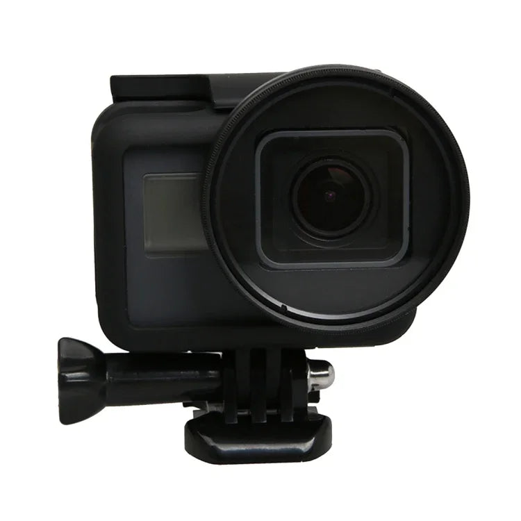 適用於 GoPro HERO5 運動攝影機專業 52mm 鏡頭濾鏡組（CPL + UV + ND8 + ND2 + 星光 8 + 紅色 + 黃色 + FLD / 紫色）及防水保護殼轉接環，10 合 1