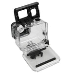 適用於 GoPro HERO5 30米防水 PC & ABS 保護殼，含觸控背蓋、扣環基本支架及長螺絲，背蓋尺寸：7 x 6 公分，保護殼