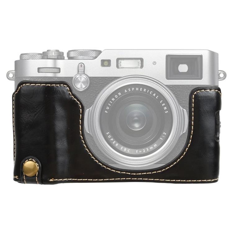 1/4 吋螺紋 PU 皮革相機半套底座 適用 FUJIFILM X100V，適用 FUJIFILM X100V