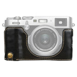 1/4 吋螺紋 PU 皮革相機半套底座 適用 FUJIFILM X100V，適用 FUJIFILM X100V