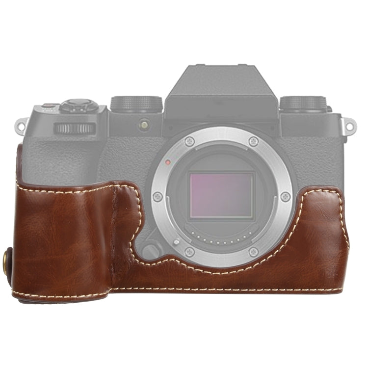 1/4 吋螺紋 PU 皮革相機半套底座 適用 FUJIFILM X-S10，適用 FUJIFILM X-S10