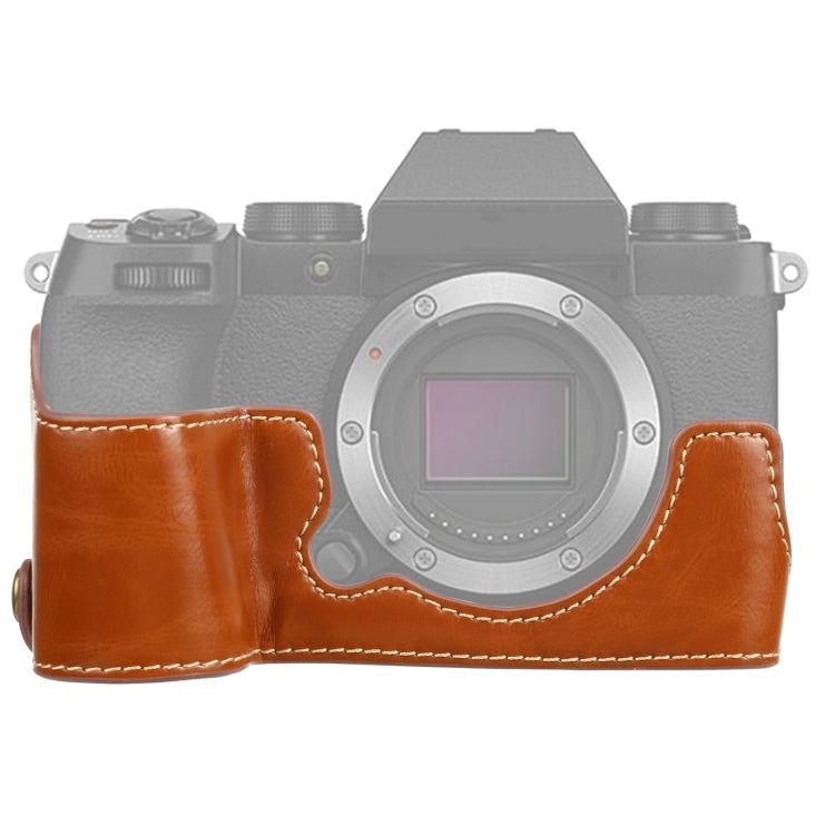 1/4 吋螺紋 PU 皮革相機半套底座 適用 FUJIFILM X-S10，適用 FUJIFILM X-S10