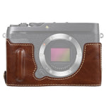 1/4 吋螺紋 PU 皮革相機半套底座，適用於 FUJIFILM XE4