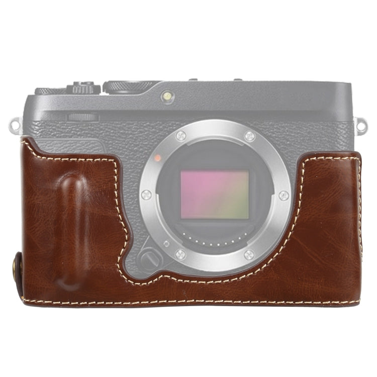 1/4 吋螺紋 PU 皮革相機半套底座，適用於 FUJIFILM XE4