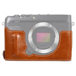 1/4 吋螺紋 PU 皮革相機半套底座，適用於 FUJIFILM XE4