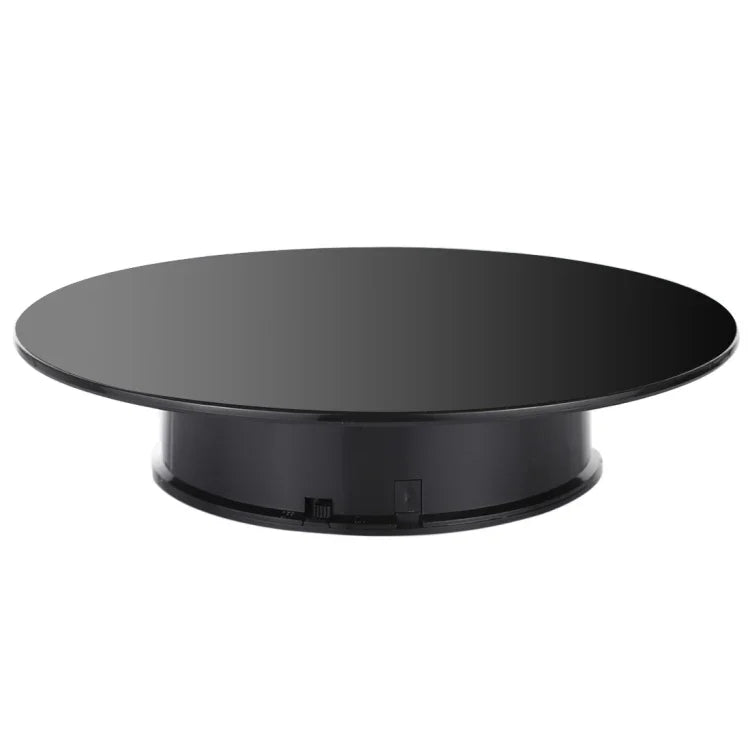 25cm 360度電動旋轉鏡面轉盤展示架，攝影拍攝道具，承重3kg，電池供電，25cm鏡面/電池供電(B)，25cm鏡面/電池供電(W)，25cm鏡面/電池供電(WB)