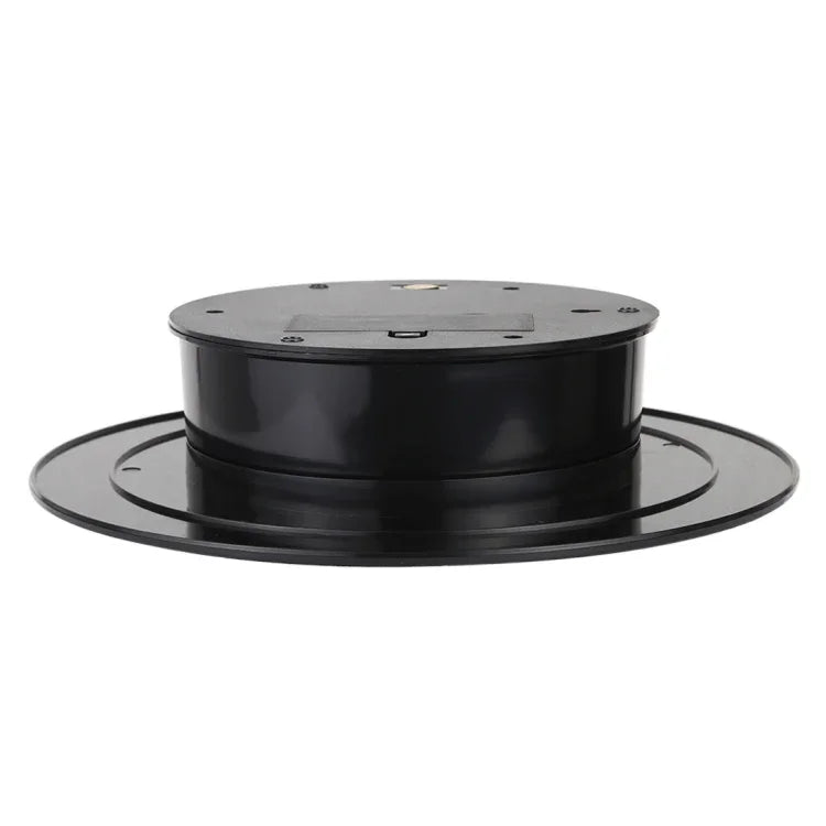 25cm 360度電動旋轉鏡面轉盤展示架，攝影拍攝道具，承重3kg，電池供電，25cm鏡面/電池供電(B)，25cm鏡面/電池供電(W)，25cm鏡面/電池供電(WB)